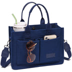 Canvas Tote Work Bag Large Crossbody Handbag