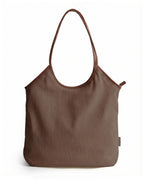 Corduroy Tote Bag with Zipper
