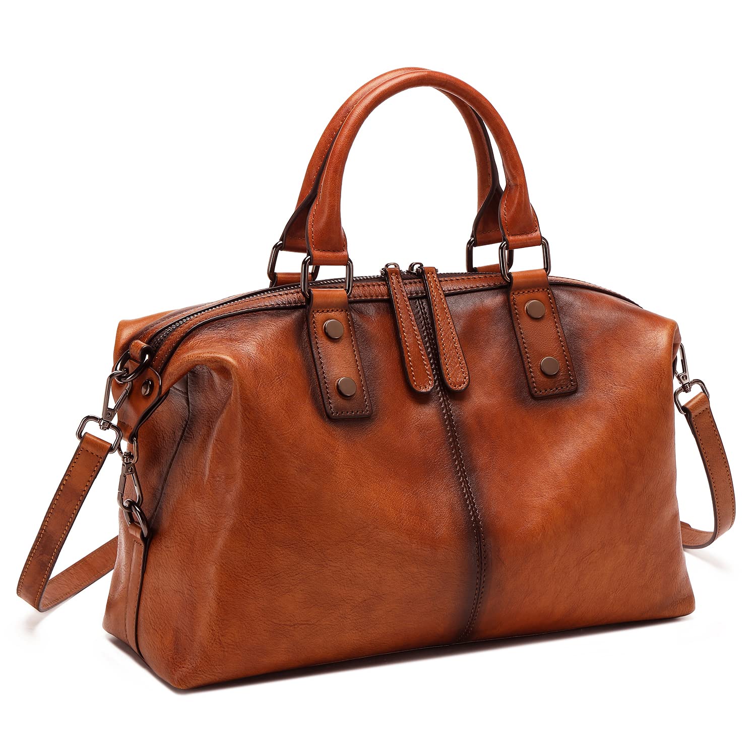 Leather Multi Pocket Crossbody Bag