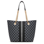 Chain Top Handle Tote Bag