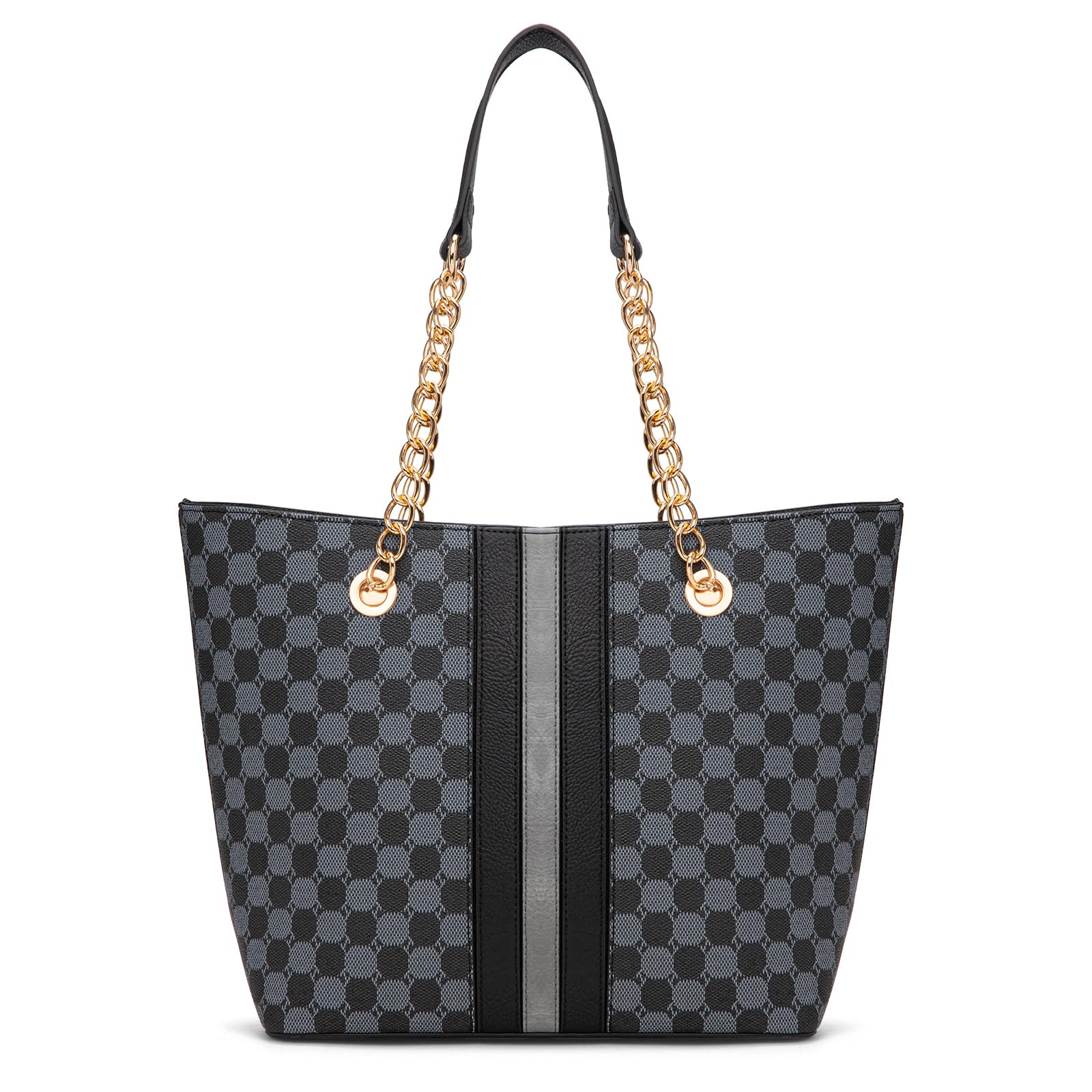 Chain Top Handle Tote Bag