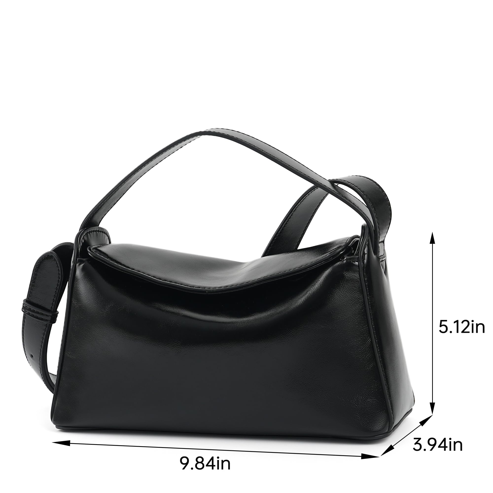 Minimalist Vegan Leather Shoulder Bag