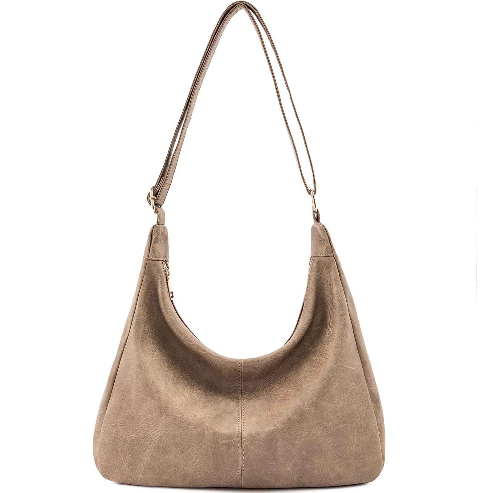 Foldable Vegan Leather Hobo Bag
