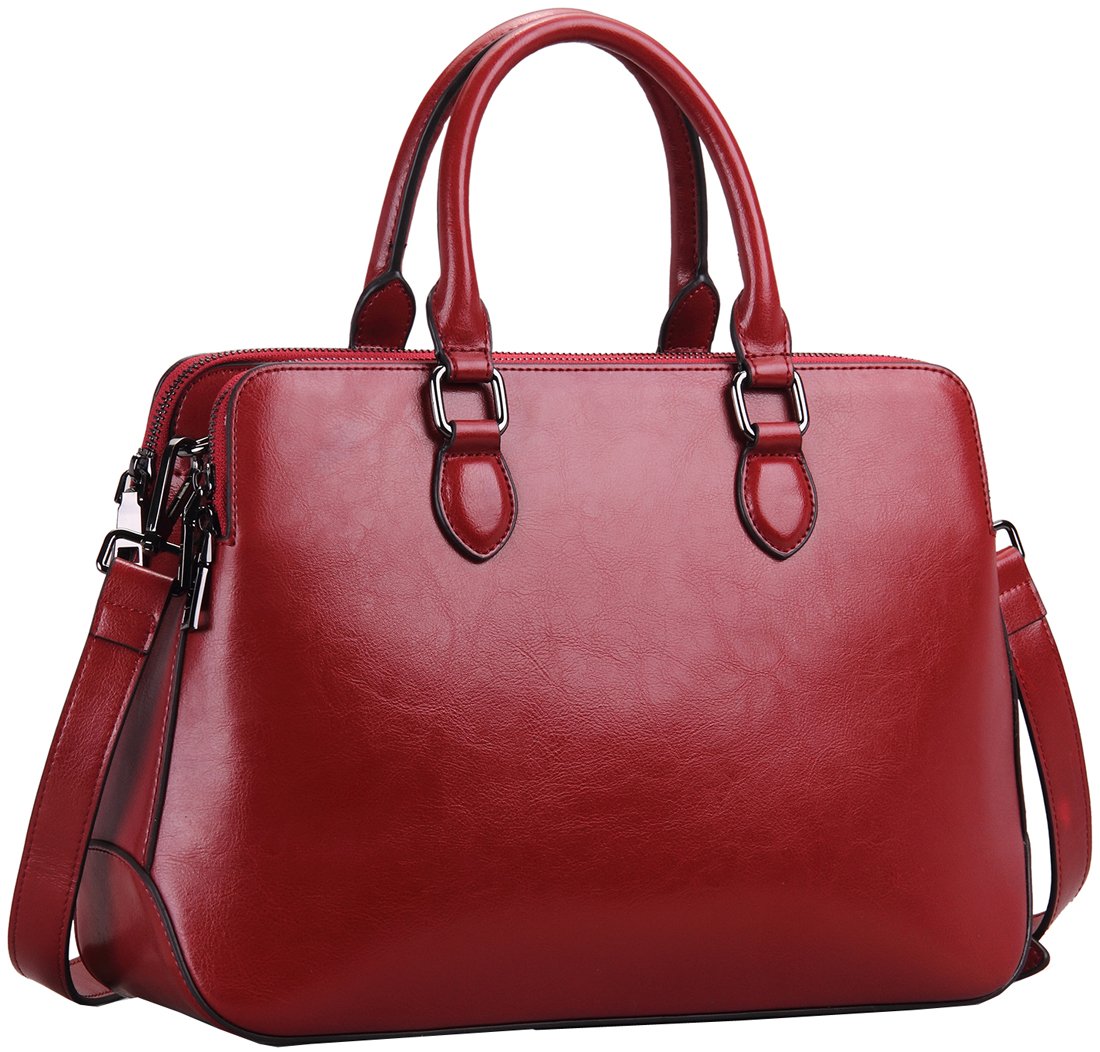 Genuine Leather Tote Crossbody Bag