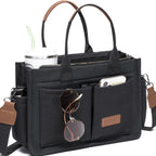 Canvas Tote Work Bag Large Crossbody Handbag
