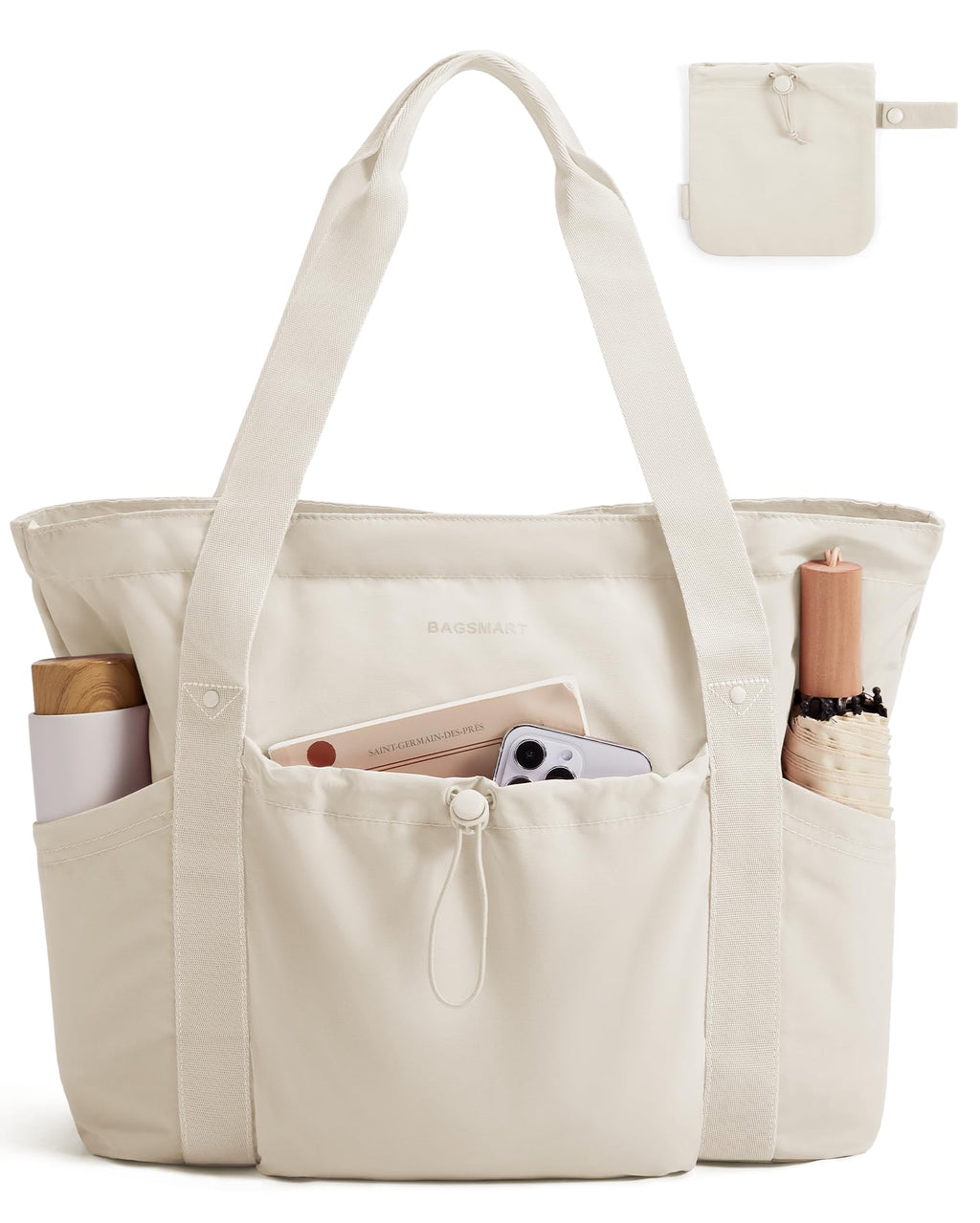 Foldable Drawstring Tote Bag