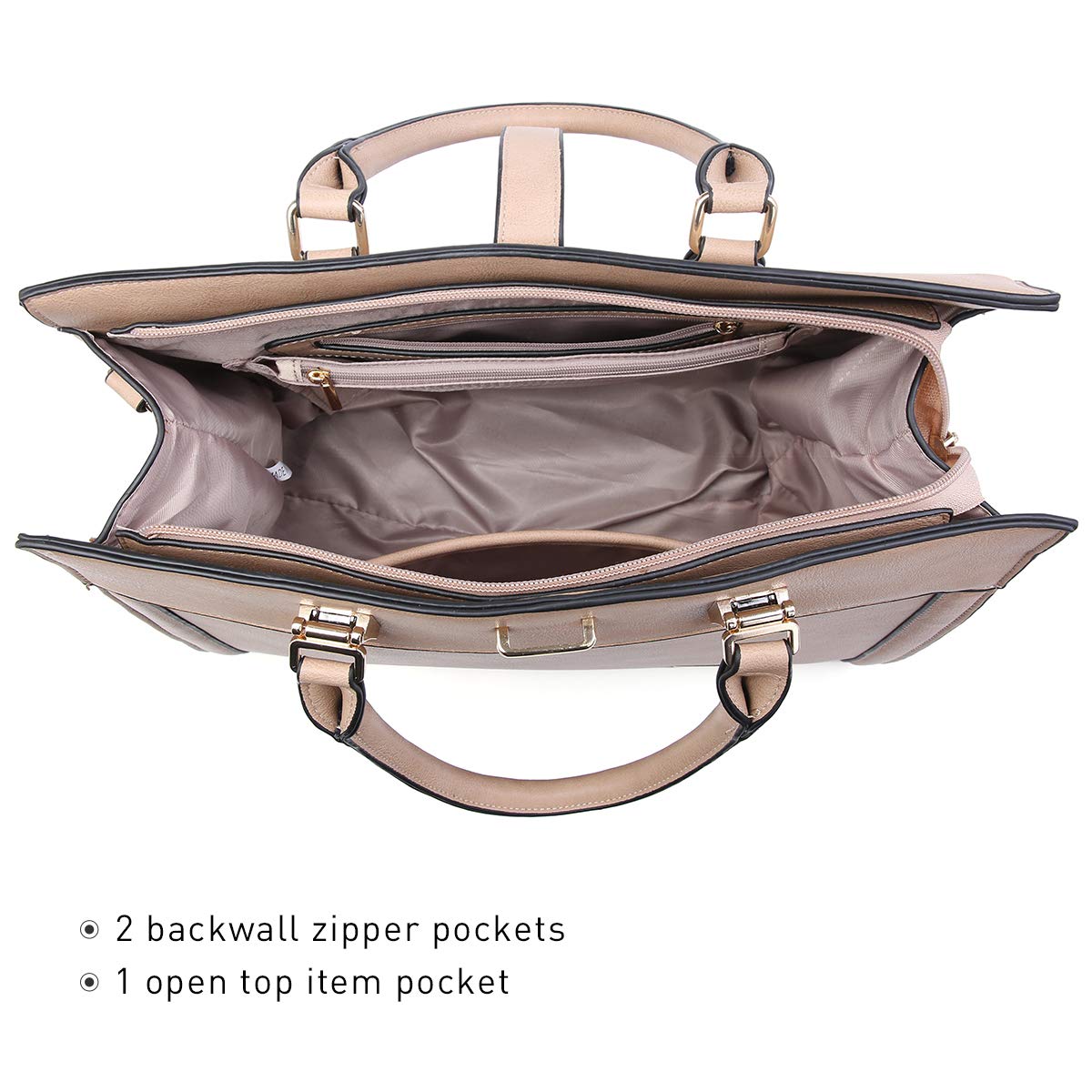 Flap Top Handle Satchel Bag