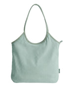 Corduroy Tote Bag with Zipper