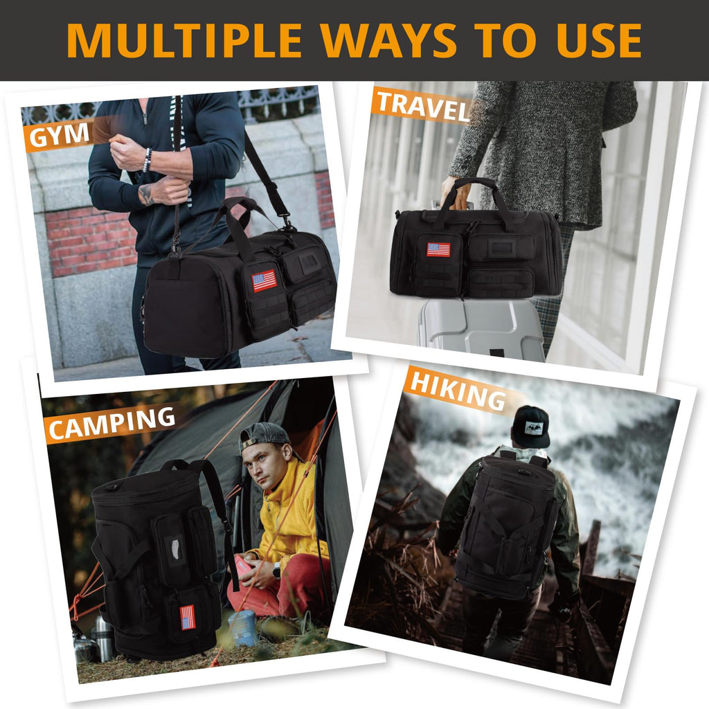 Expandable 3 in 1 Gym Duffle Bag