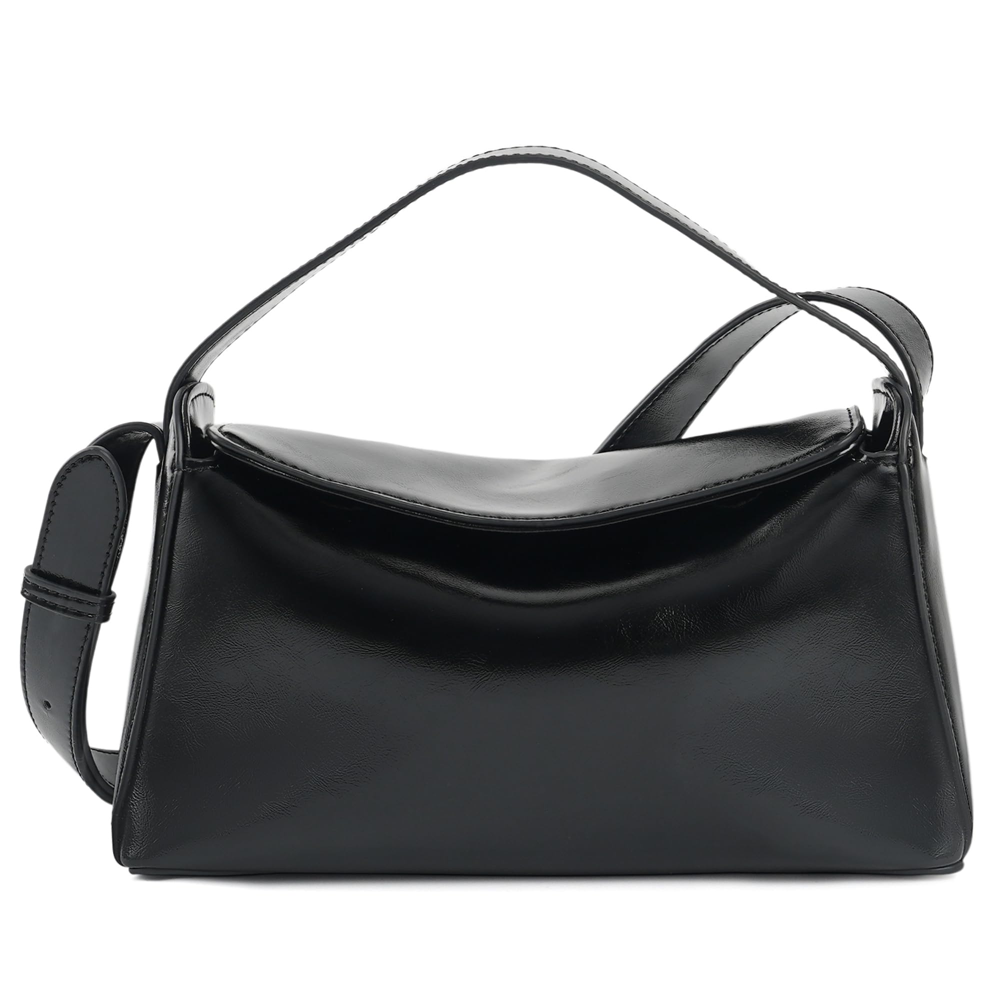 Minimalist Vegan Leather Shoulder Bag