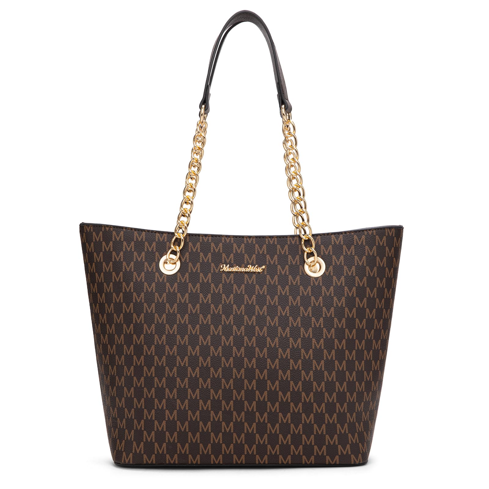 Chain Top Handle Tote Bag