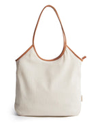 Corduroy Tote Bag with Zipper