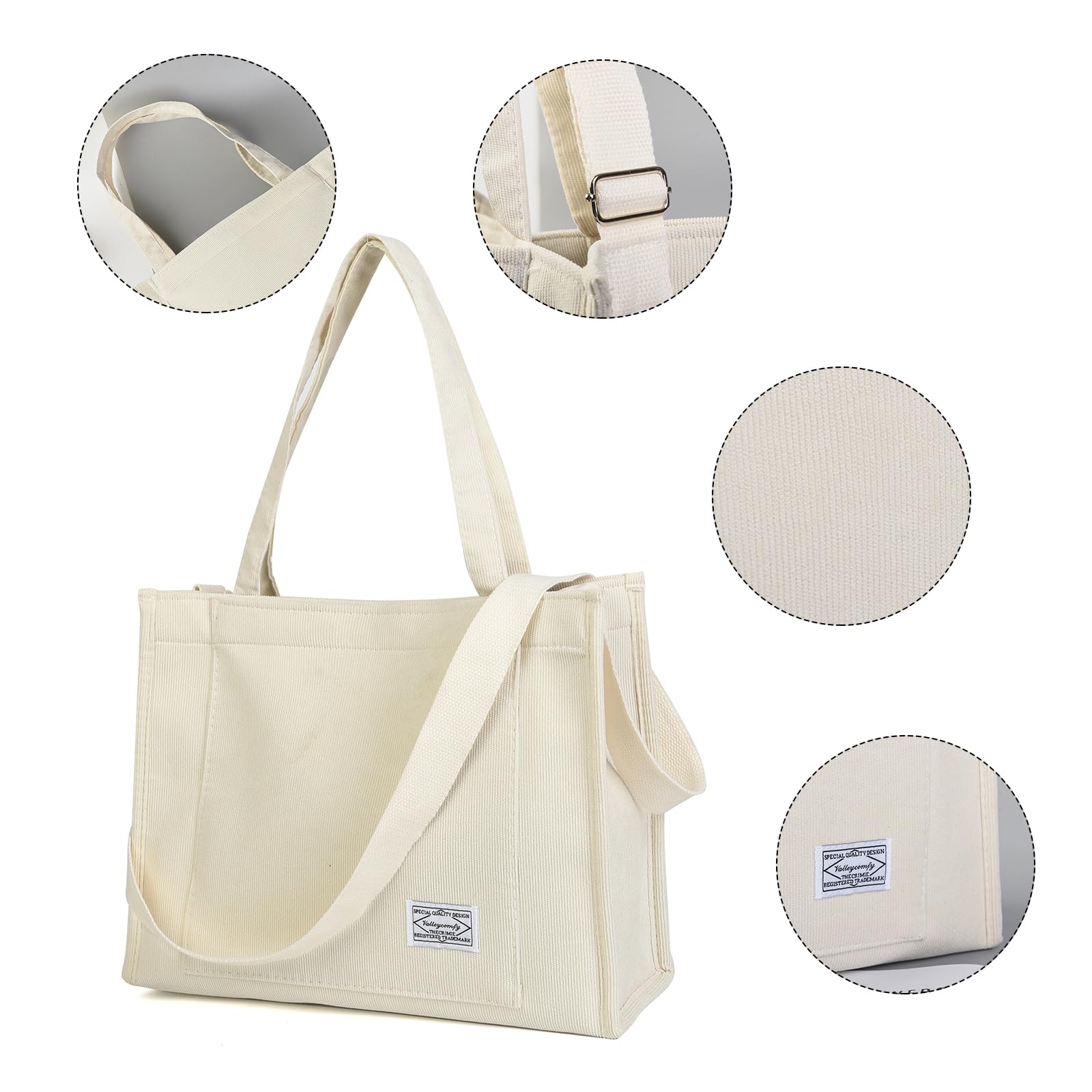 Corduroy Everyday Tote Bag
