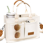 Canvas Tote Work Bag Large Crossbody Handbag