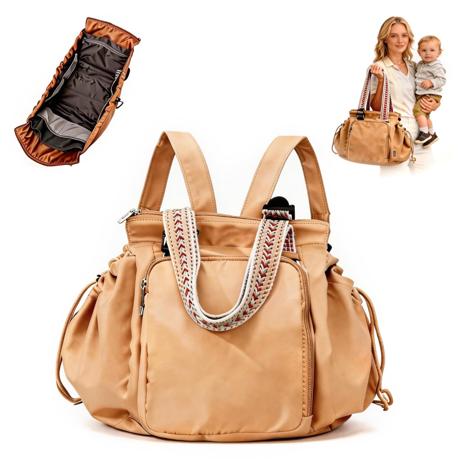 Convertible Diaper Tote Backpack