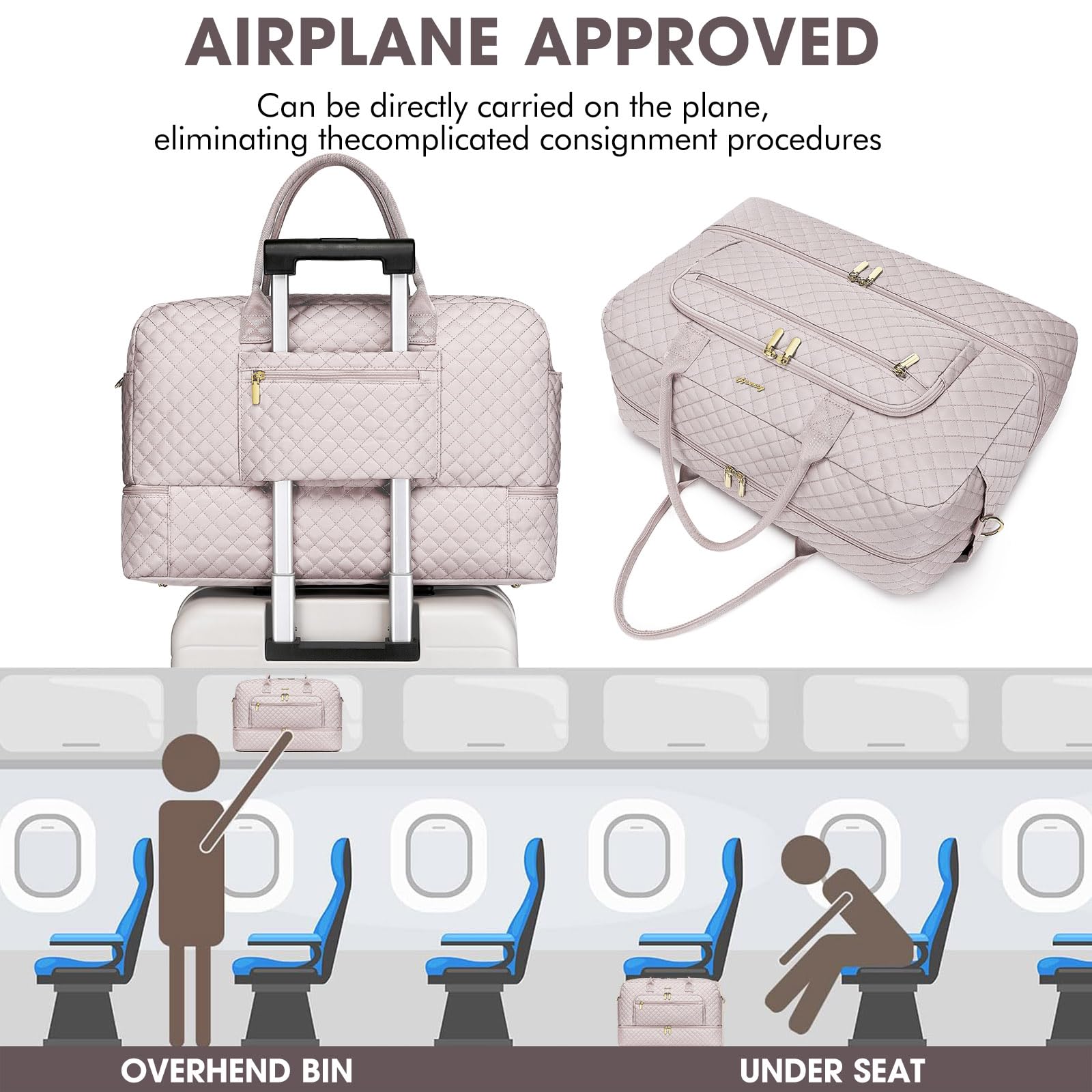 Large Travel Weekender Duffle Bag