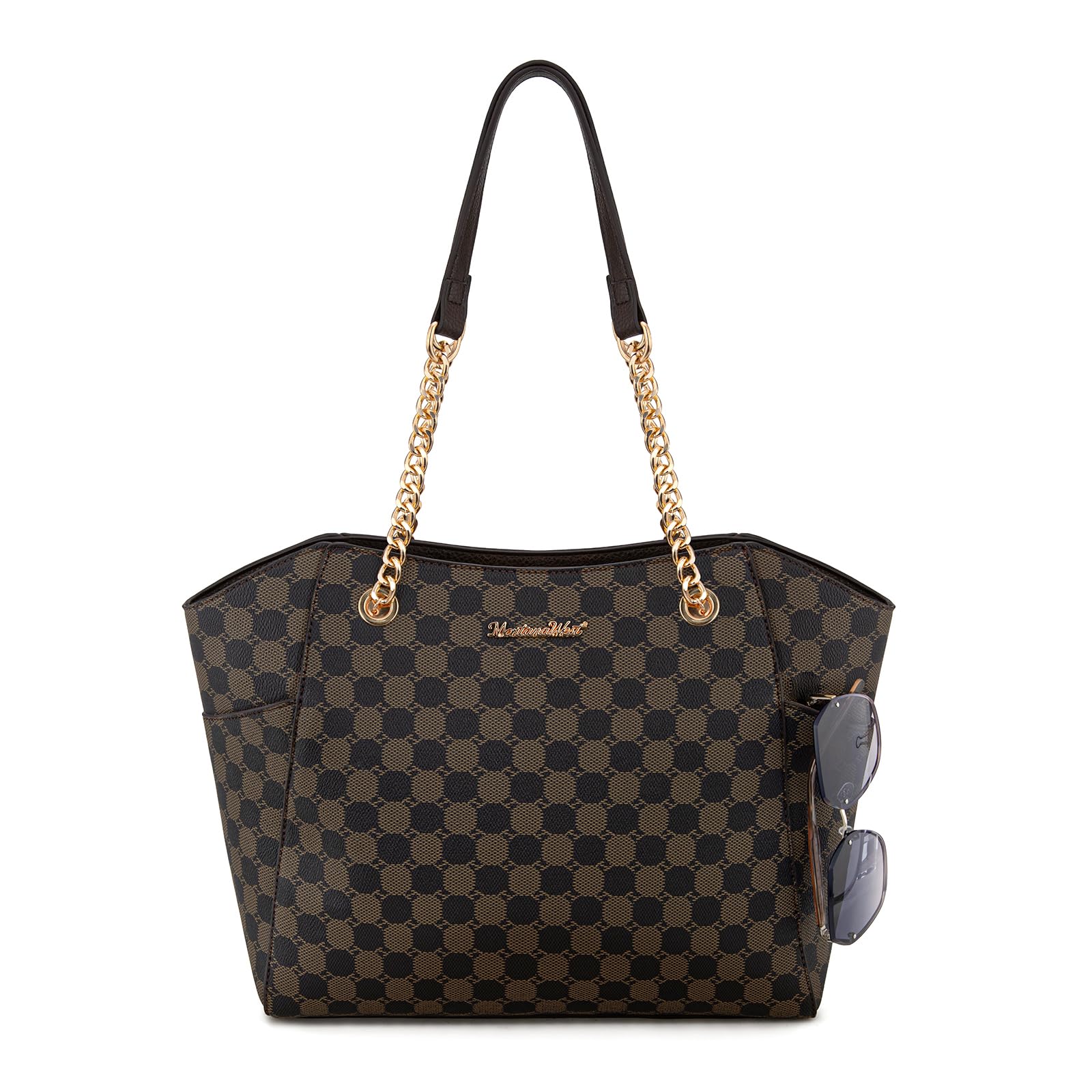 Chain Top Handle Tote Bag