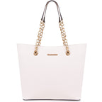 Chain Top Handle Tote Bag