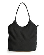 Corduroy Tote Bag with Zipper