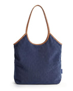 Corduroy Tote Bag with Zipper