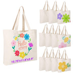 Blank Cotton Canvas Tote Bag Set