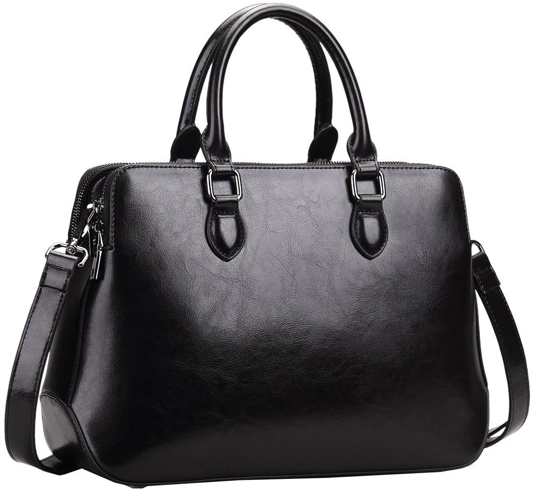 Genuine Leather Tote Crossbody Bag