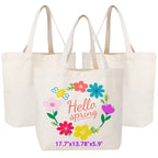 Blank Cotton Canvas Tote Bag Set