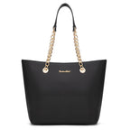 Chain Top Handle Tote Bag