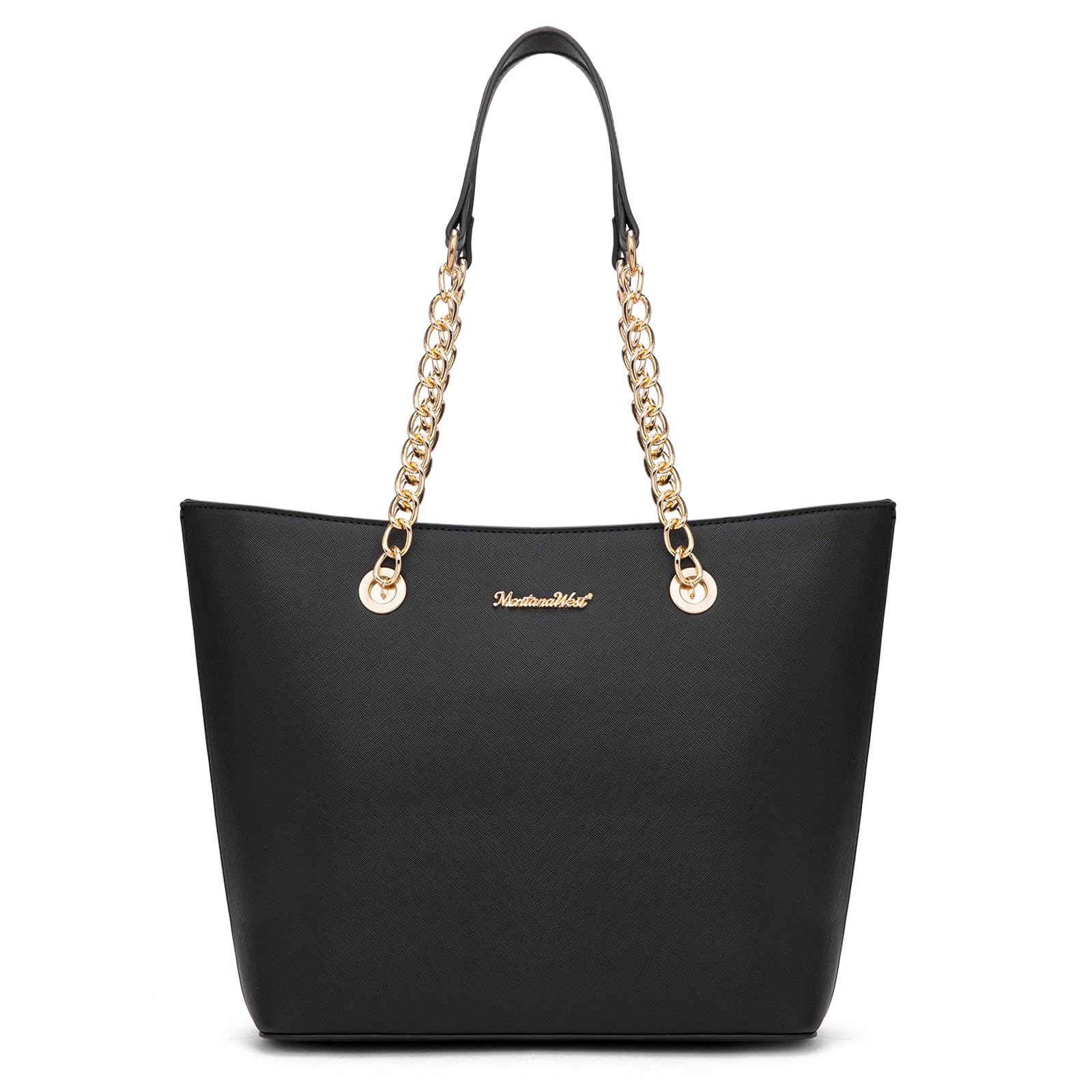 Chain Top Handle Tote Bag