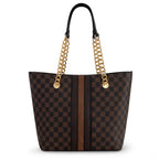 Chain Top Handle Tote Bag