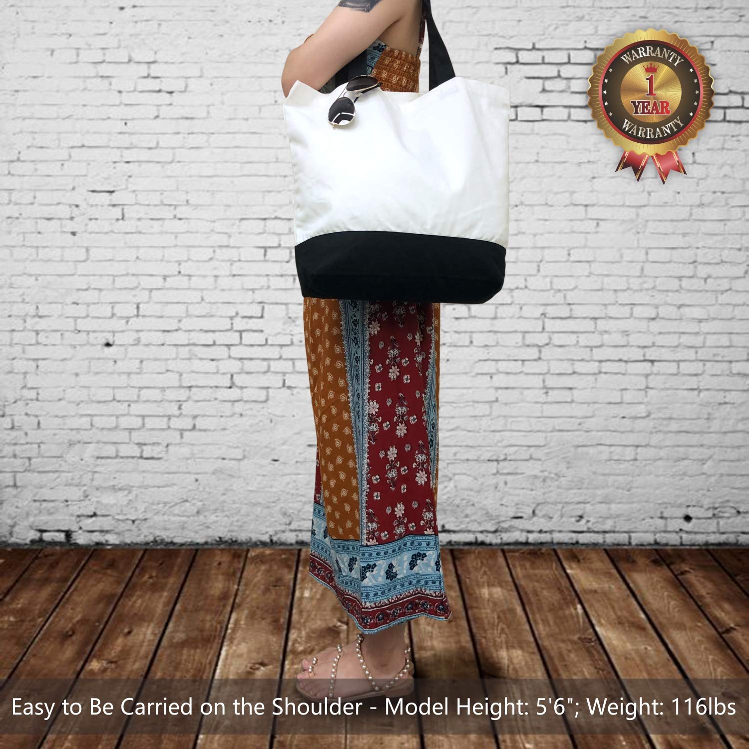 Large Cotton Canvas Tote Bag