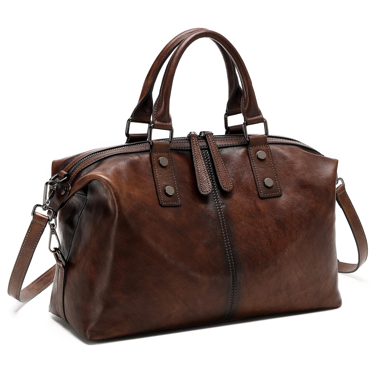 Leather Multi Pocket Crossbody Bag