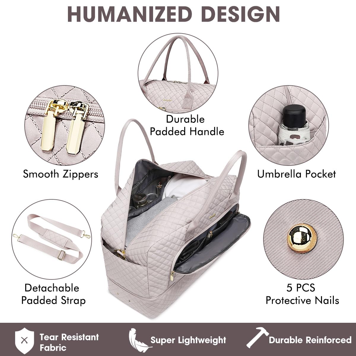 Large Travel Weekender Duffle Bag