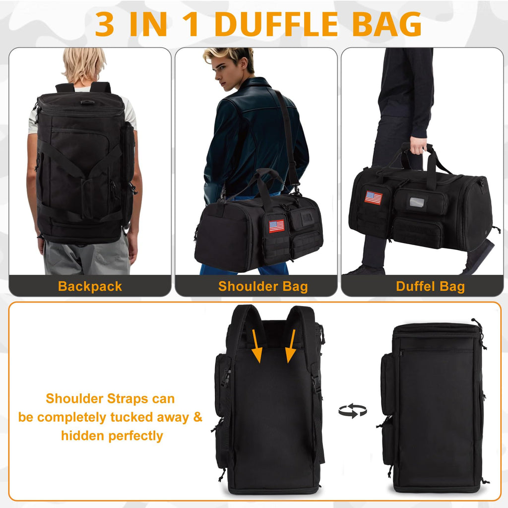 Expandable 3 in 1 Gym Duffle Bag