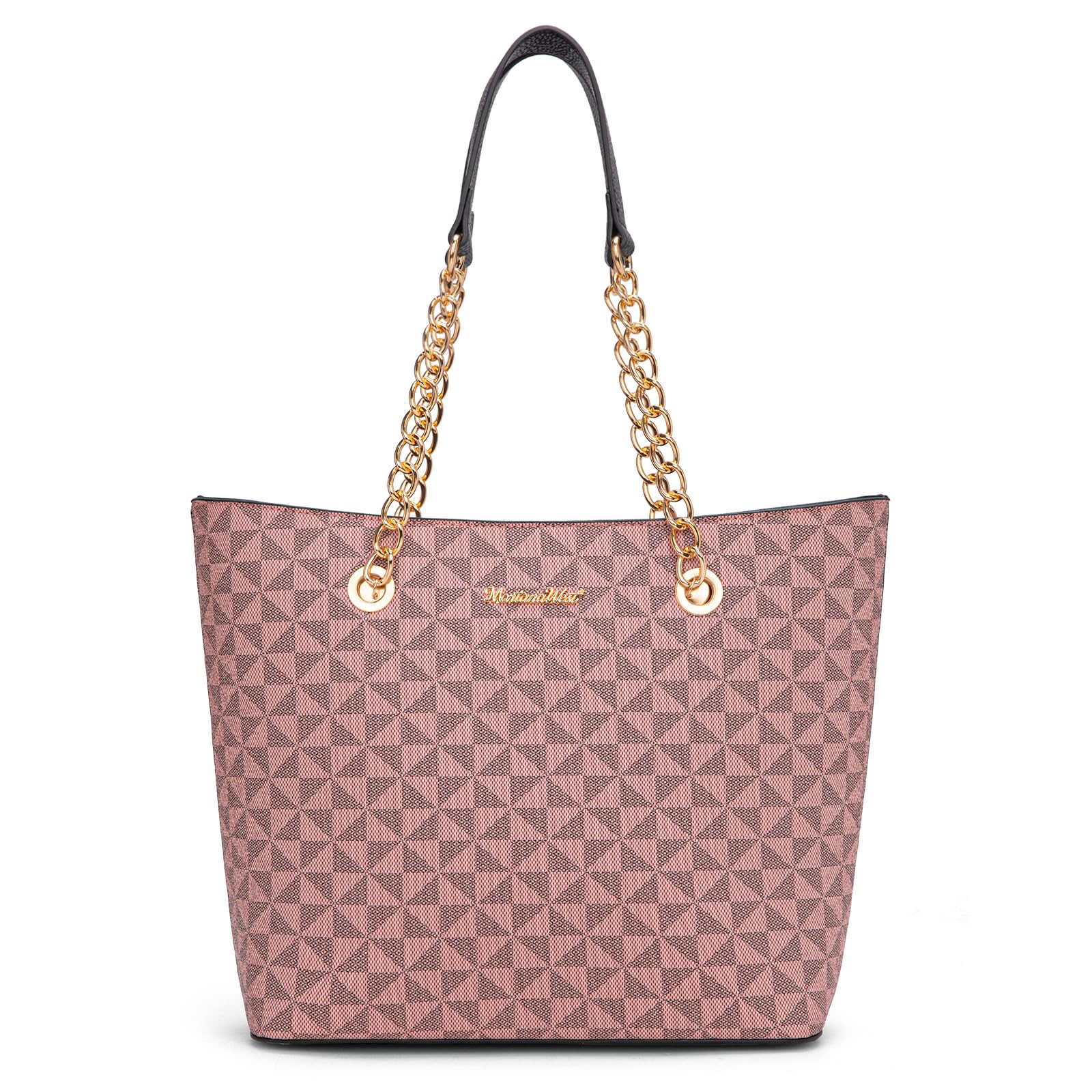 Chain Top Handle Tote Bag