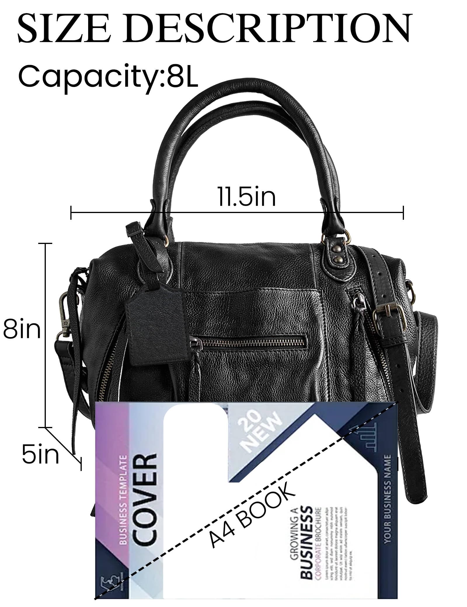 Mini Vegan Leather Tote Bag