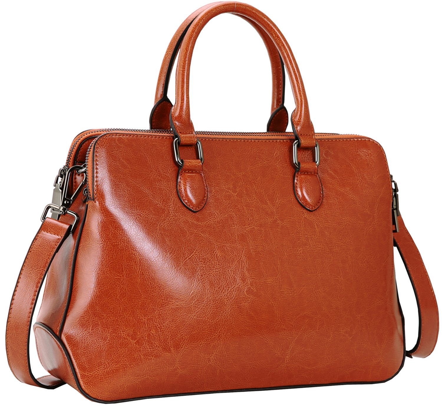 Genuine Leather Tote Crossbody Bag