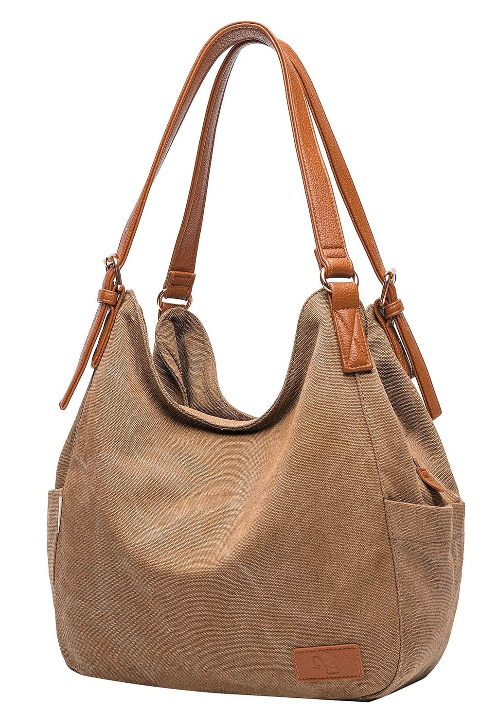 Canvas Embroidered Hobo Tote Bag