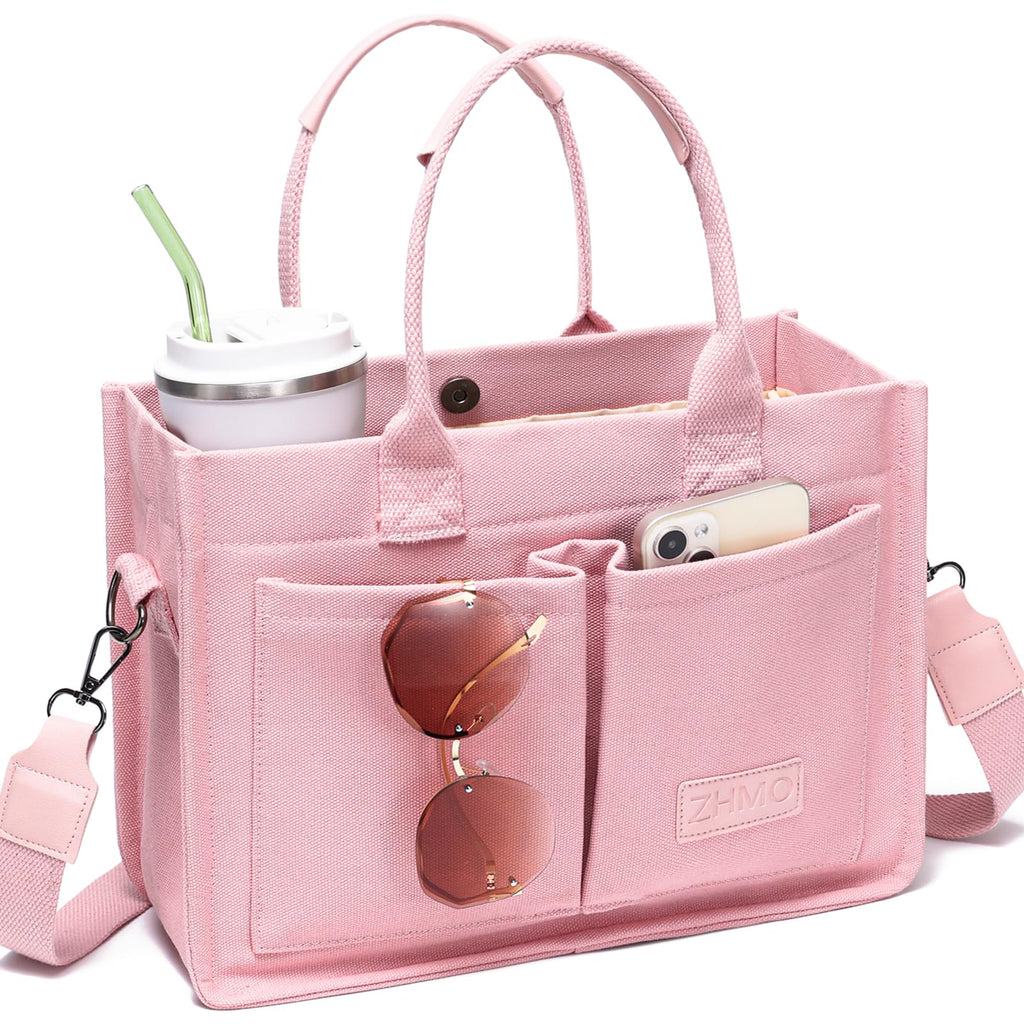 Canvas Tote Work Bag Large Crossbody Handbag