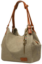 Canvas Embroidered Hobo Tote Bag