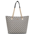 Chain Top Handle Tote Bag