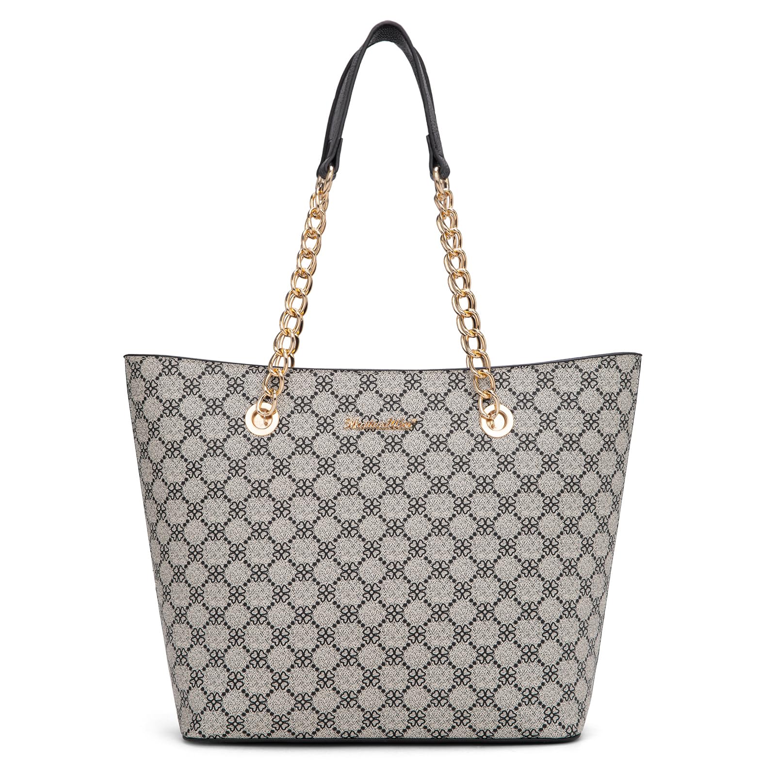 Chain Top Handle Tote Bag