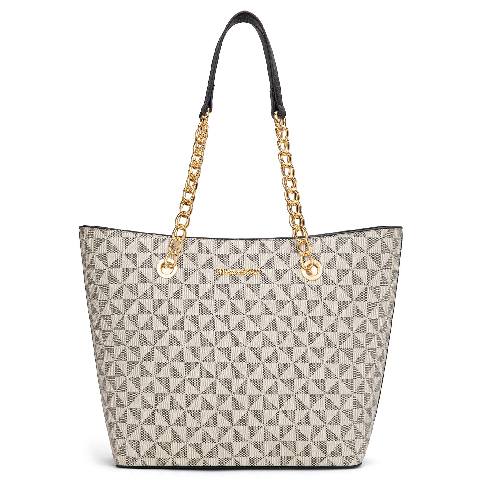 Chain Top Handle Tote Bag