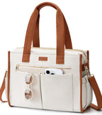 Canvas Work Tote Bag with 15 Pockets