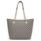 Chain Top Handle Tote Bag