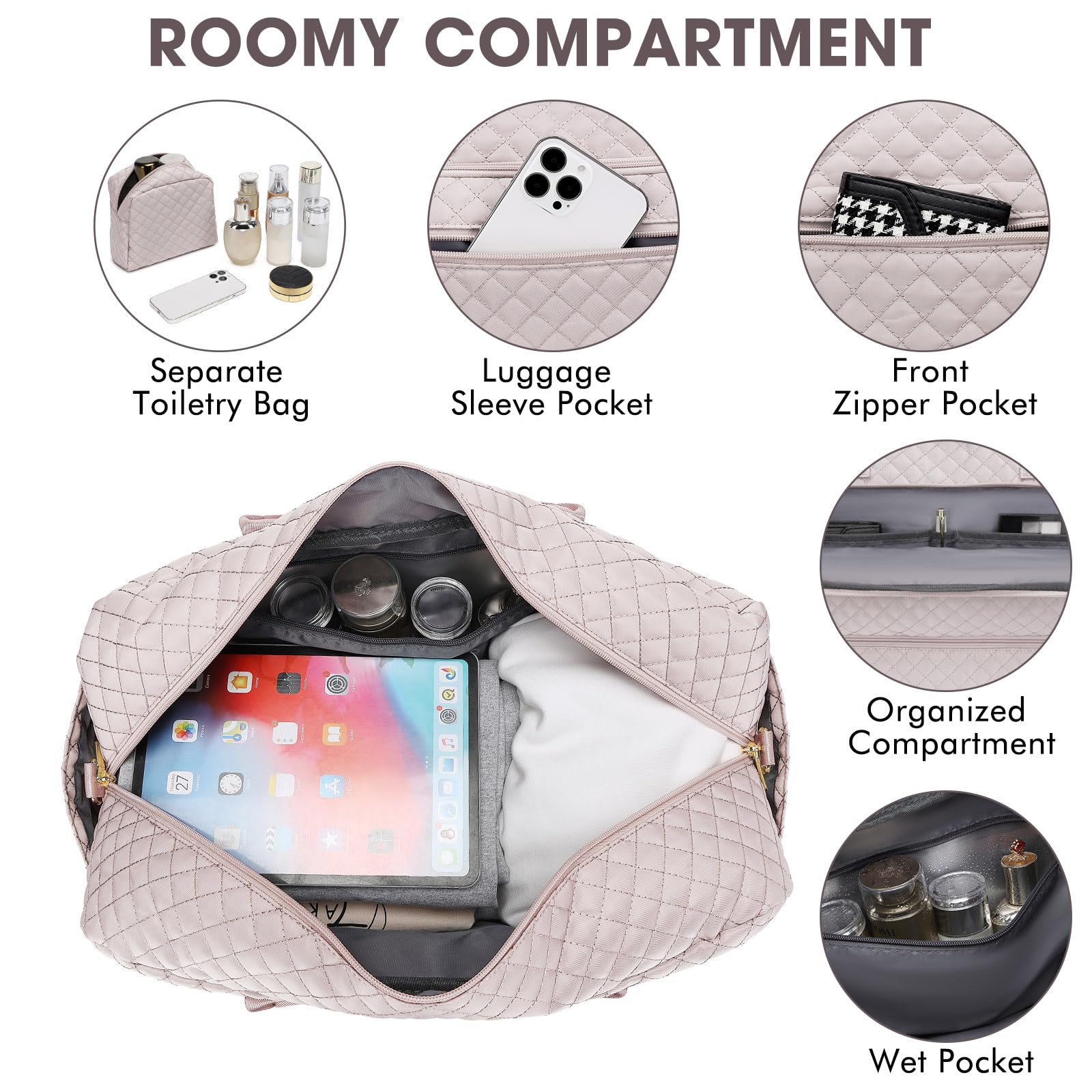 Large Travel Weekender Duffle Bag