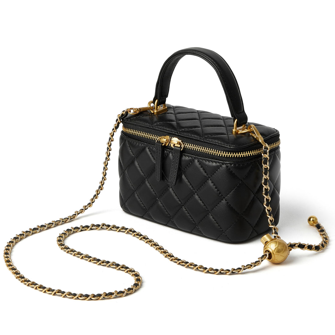 Quilted Mini Crossbody Tote Bag