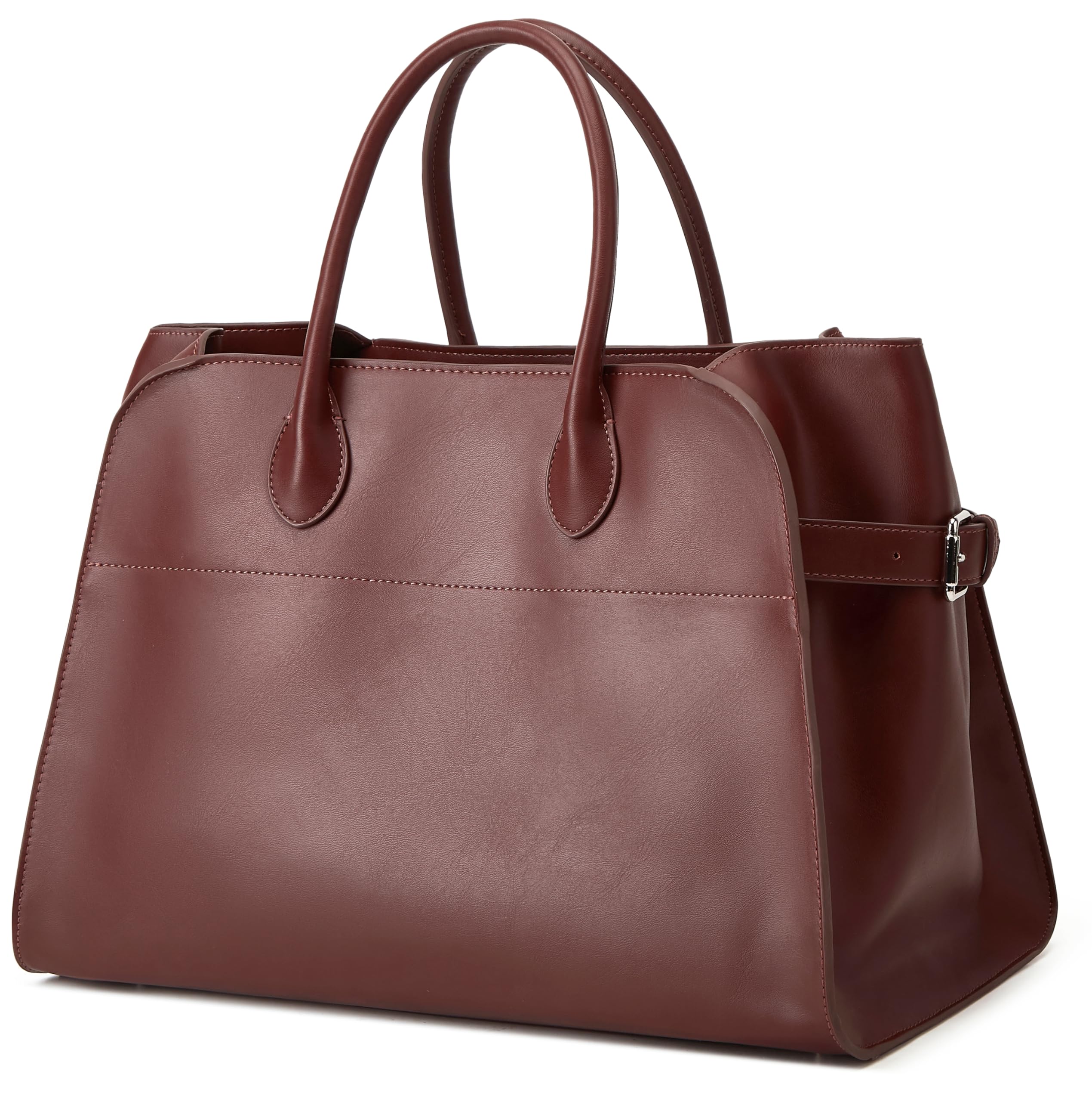 Large Vegan Leather Tote Bag