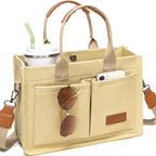 Canvas Tote Work Bag Large Crossbody Handbag