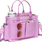 Canvas Tote Work Bag Large Crossbody Handbag